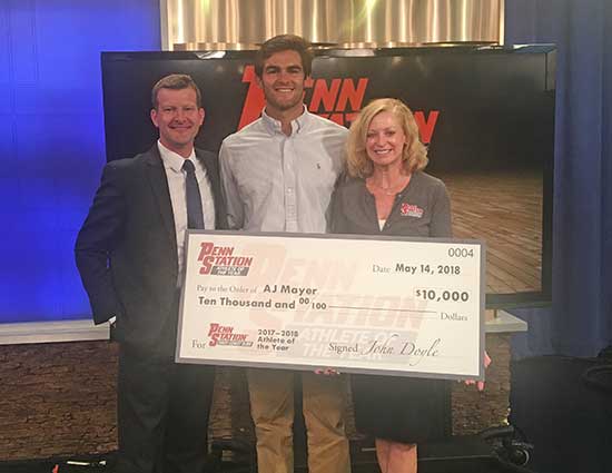 AJ Mayer Penn Station Athlete of the Month