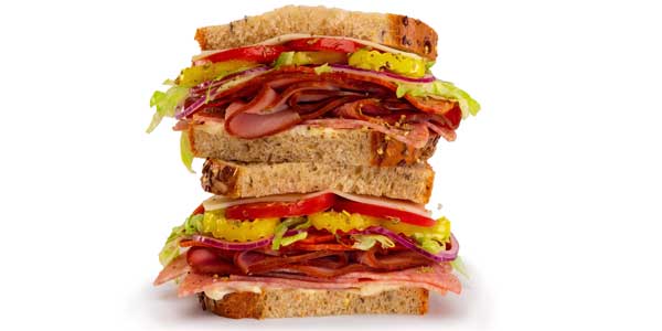Cold Italian sandwich