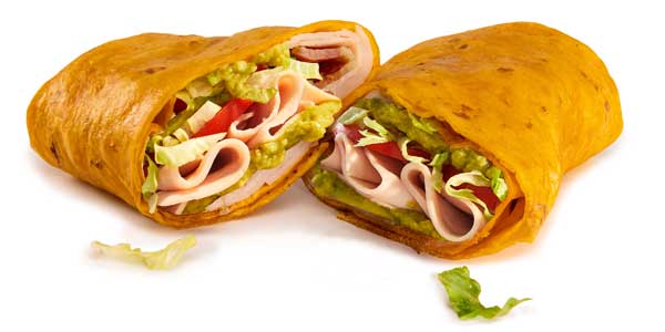 Turkey avocado wrap