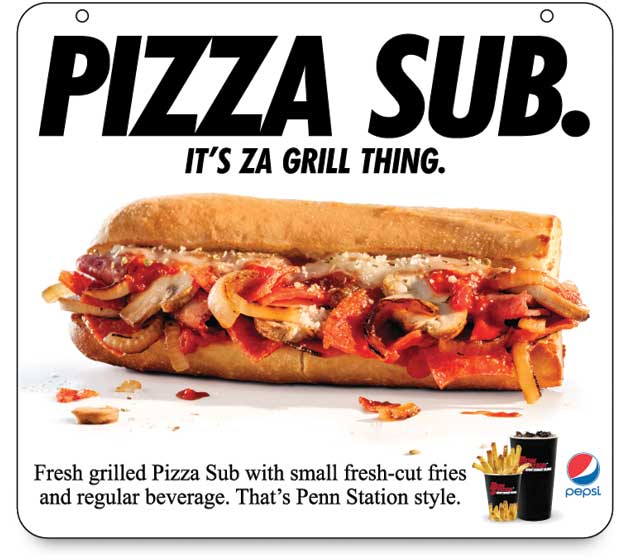 The Pizza sub is the monthly special